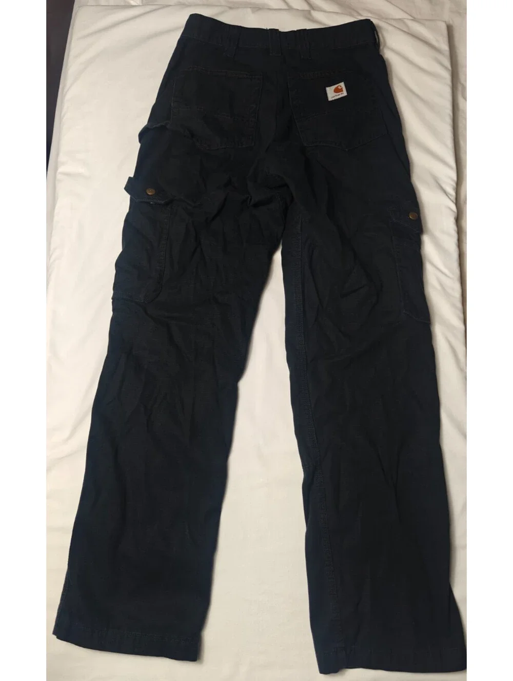 Carhartt B342 BLK Double Knee Ripstop Work Pants Black Cargo Carpenter NO TAG